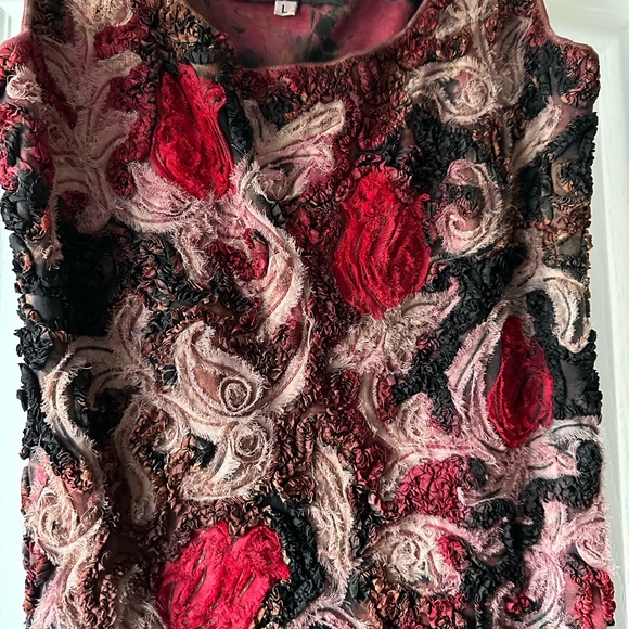 Tango ready red and black rose maxi dress - Picture 2 of 5